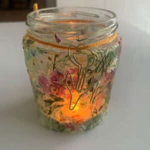 Decoupage Oyster Shells, Jars and Bottles